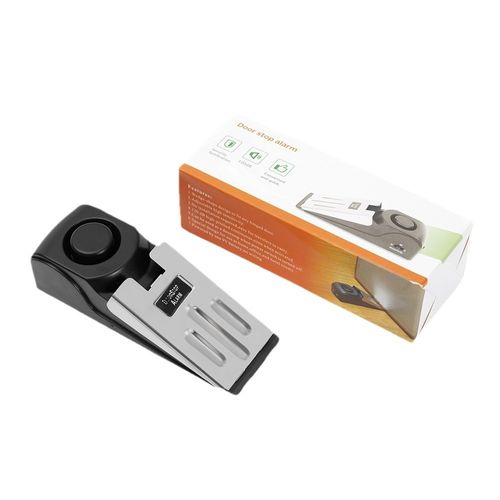 Protetor de Porta com Alarme Anti-Roubo, Bloqueador de Porta para Mulheres em Hotéis e Uso Doméstico, Amortecedor de Porta Anti-Colisão, Calço de Porta com Alarme de Alto Volume