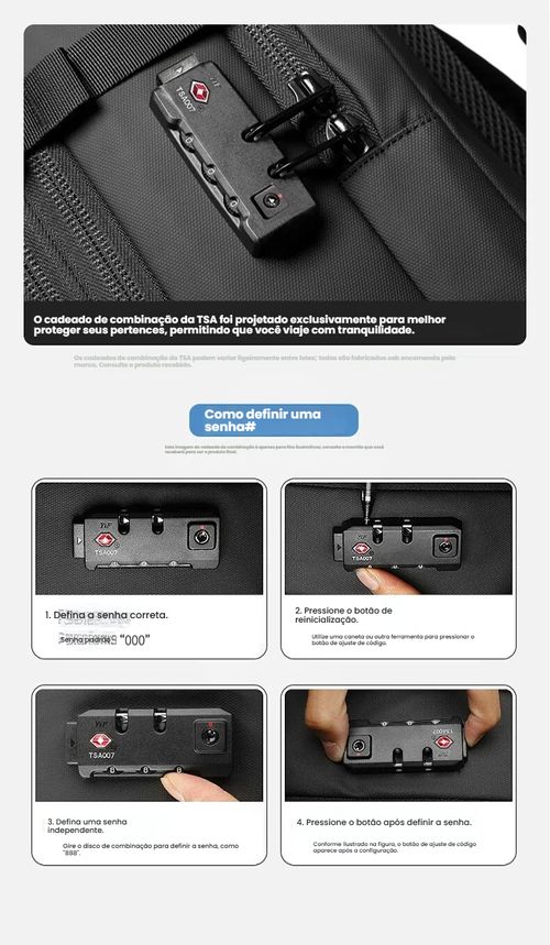 Mochila de Viagem com Vácuo, Mochila Masculina Empresarial Multifuncional para Notebook, Mochila de Compressão a Vácuo com Grande Capacidade, Material TPU