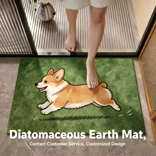 Diatomaceous Earth Bath Mat – Super Absorbent Non-Slip Rug for Bathroom, Shower, Toilet, Kitchen Sink, and Bedroom Doorway