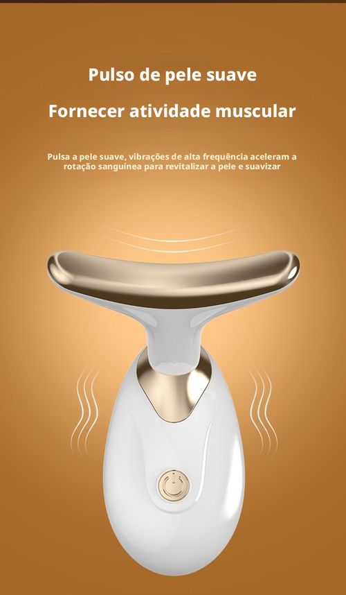 Aparelho de Beleza de Imersão com Vibração Facial Mini Nova Linha, Dispositivo Pequeno para Reduzir Rugas de Pescoço, Aparelho de Massagem Facial Elétrico para Comércio Transfronteiriço