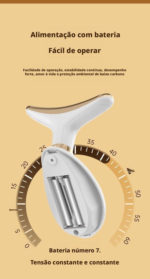 Aparelho de Beleza de Imersão com Vibração Facial Mini Nova Linha, Dispositivo Pequeno para Reduzir Rugas de Pescoço, Aparelho de Massagem Facial Elétrico para Comércio Transfronteiriço