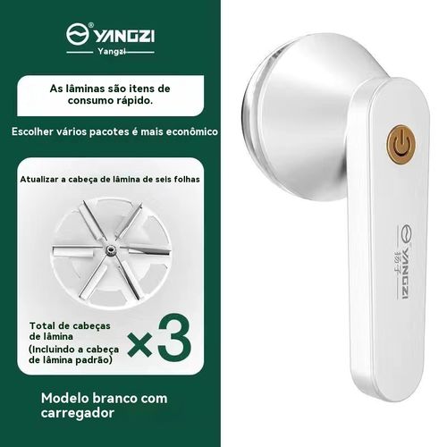 Removedor de Bolinhas de Lã Recarregável, Aparador de Pelos para Tricô, Aparador de Bolinhas