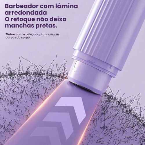 Depilador Feminino com Duas Cabeças, Cortador de Pêlos Íntimos, Navalha Elétrica, Depilador Unissex, Portátil