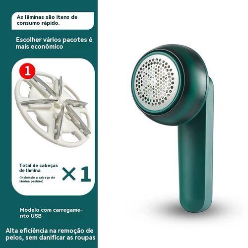 Removedor de Bolinhas de Lã Recarregável, Aparador de Pelos para Tricô, Aparador de Bolinhas