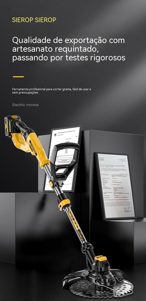Cortador de relva sem escovas – multifuncional, portátil, com bateria de lítio, ideal para jardim e pequenas colheitas