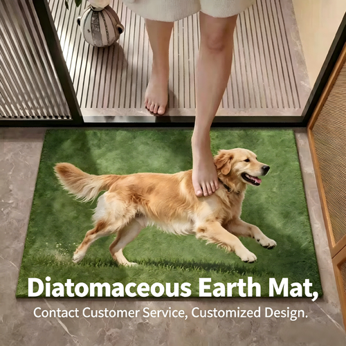 Diatomaceous Earth Bath Mat – Super Absorbent Non-Slip Rug for Bathroom, Shower, Toilet, Kitchen Sink, and Bedroom Doorway