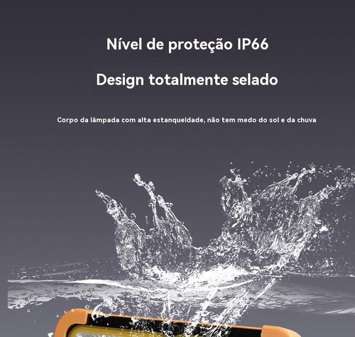 Lâmpada Solar, Lanterna de Mão Recarregável, Projetor Portátil, Lâmpada para Feira Livre ao Ar Livre, Lanterna Multifuncional para Acampamento e Emergência