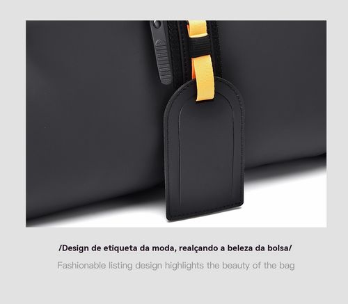 Mala de Academia e Viagem Masculina Estilosa e Moderna, Mala Esportiva Impermeável com Grande Capacidade e Separação Seco,Molhado, Mala de Mão Simples para Bagagem