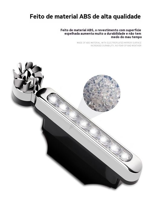 Luz Diurna de Grade para Veículo, Luz Diurna LED Eólica Universal, Luz de Ventilador, Luz Auxiliar da Frente do Veículo, Luz de Decoração Colorida Eólica