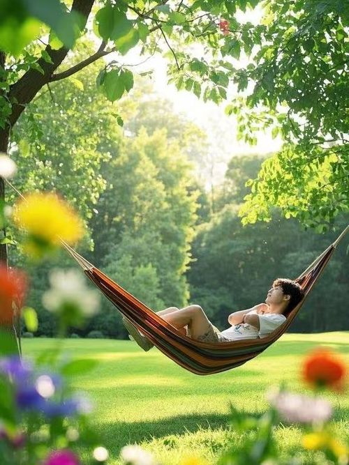 Rede de Balanço para Viagem ao Ar Livre, para 1 ou 2 Pessoas, Ampliada, Listras Arco-Íris, de Lona e Algodão, Anti- Rolamento