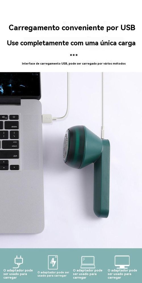 Removedor de Bolinhas de Lã Recarregável, Aparador de Pelos para Tricô, Aparador de Bolinhas