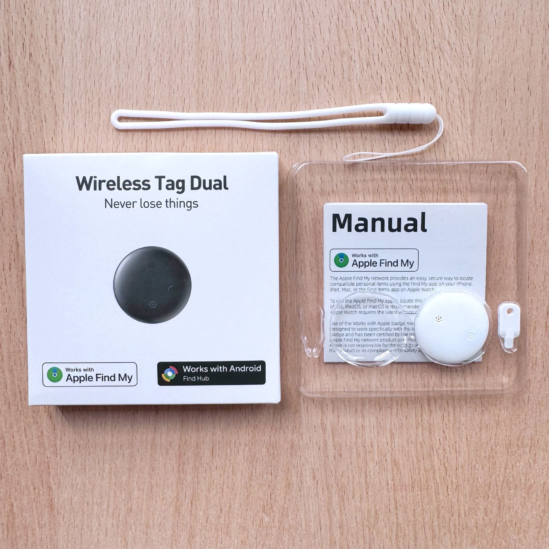 Rastreador Bluetooth anti-perda compatível com sistemas Android e iOS (Google e iPhone). Localizador global de objetos. Classificação IP66 – à prova de água.
