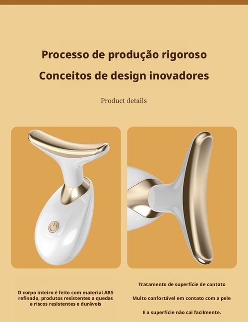 Aparelho de Beleza de Imersão com Vibração Facial Mini Nova Linha, Dispositivo Pequeno para Reduzir Rugas de Pescoço, Aparelho de Massagem Facial Elétrico para Comércio Transfronteiriço