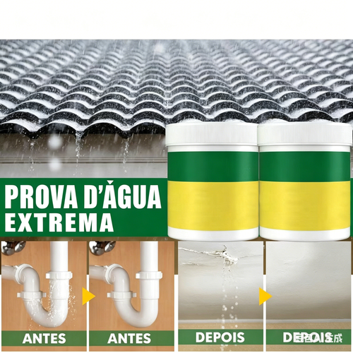 Verniz transparente impermeável – para paredes, casas de banho, fissuras. Nano tecnologia, sem quebrar nada.