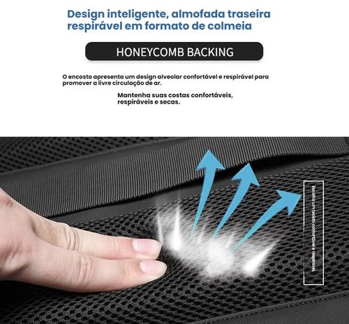 Mochila de Viagem com Vácuo, Mochila Masculina Empresarial Multifuncional para Notebook, Mochila de Compressão a Vácuo com Grande Capacidade, Material TPU