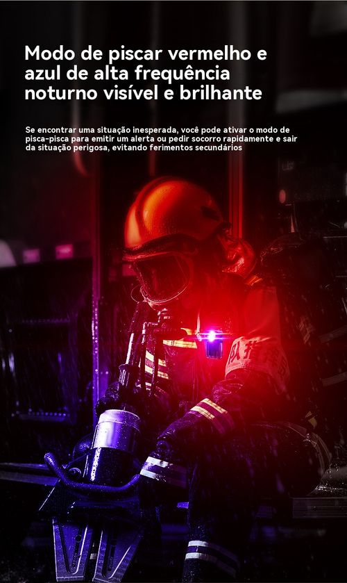 Mini lanterna tipo chaveiro com duas fontes de luz, carregamento Type-C, super brilhante, compacta e potente para uso exterior