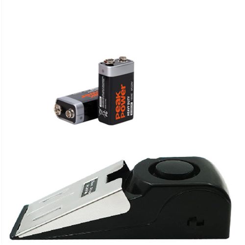 Protetor de Porta com Alarme Anti-Roubo, Bloqueador de Porta para Mulheres em Hotéis e Uso Doméstico, Amortecedor de Porta Anti-Colisão, Calço de Porta com Alarme de Alto Volume