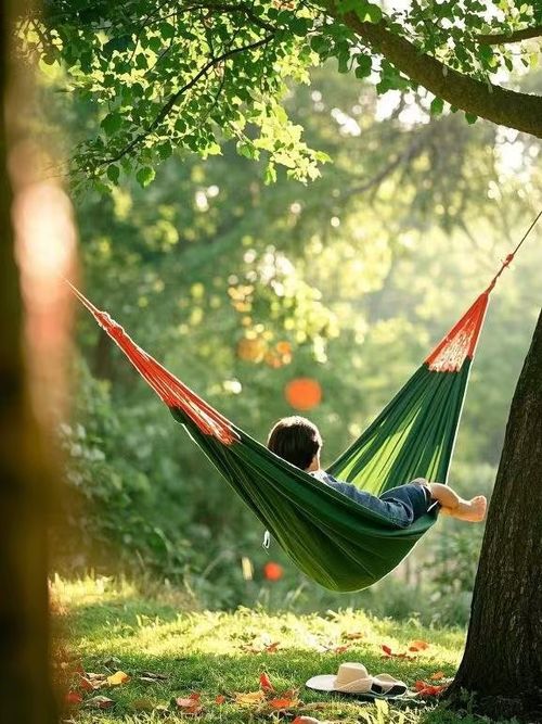 Rede de Balanço para Viagem ao Ar Livre, para 1 ou 2 Pessoas, Ampliada, Listras Arco-Íris, de Lona e Algodão, Anti- Rolamento