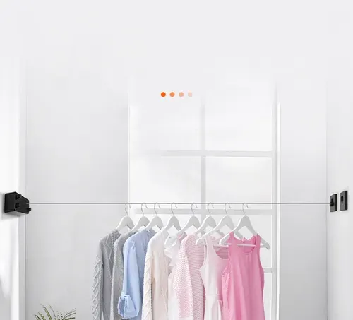Invisible retractable double clotheslines