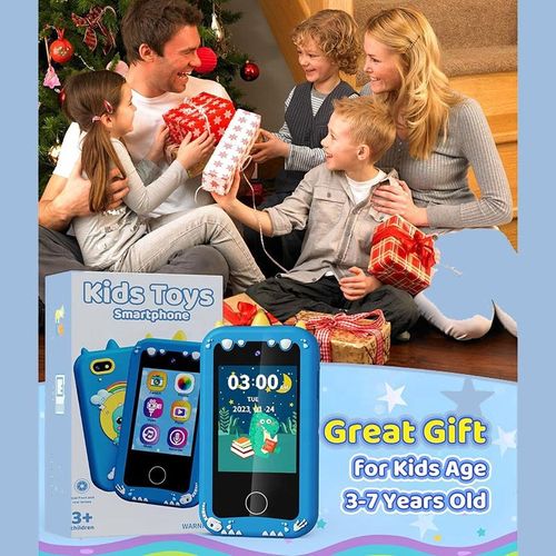 Shop Now or Never! Clearance Ends Soon.Mini Cute Pink Blue Electronic Toy Smart Mobile Phone With Camera for Kids Children's Toy Photo Cell Phone