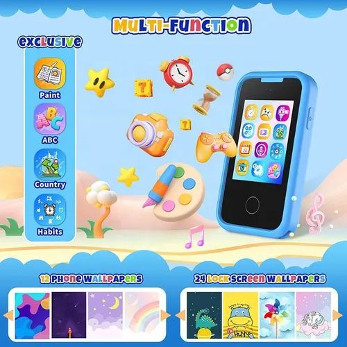 Private Model Children's Dual Camera Video IPS Touch Unicorn Toy Phone