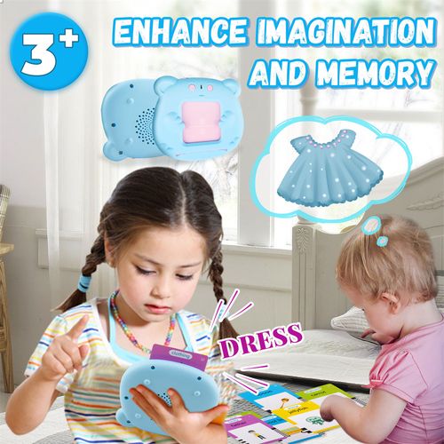 Shop Now or Never! Clearance Ends Soon.Kids Montessori Early Educational Toys English Alphabet Cognitive Card Talking Flashcards Learning Machine