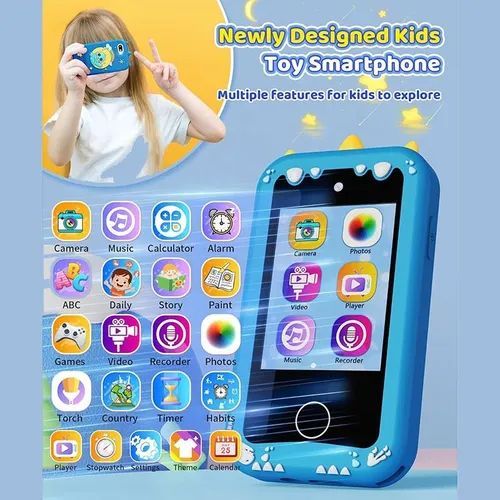 Private Model Children's Dual Camera Video IPS Touch Unicorn Toy Phone