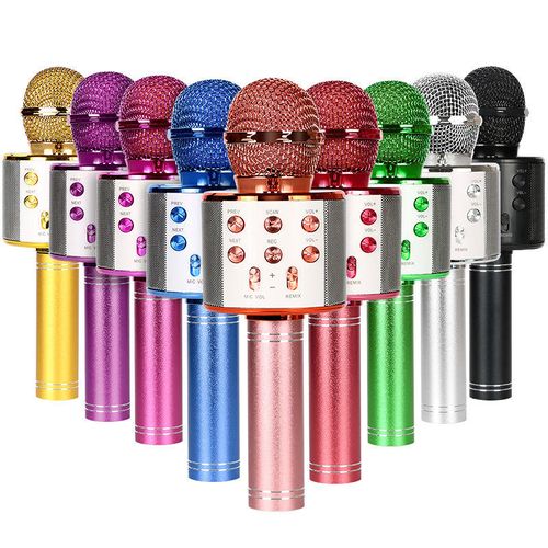 Wireless Handheld Karaoke Microphone with Home Party KTV Music Singing Playback Speaker