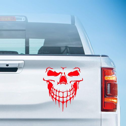 3d laser skull sticker,car door and window sticker,home decoration sticker.