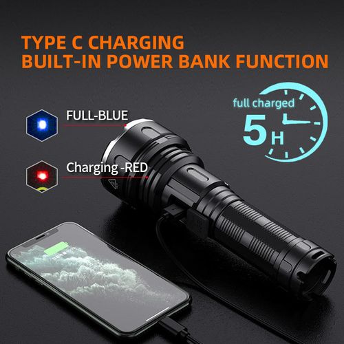 36W High Power High Lumen LED Flashlight 5 Mode Tactical Rechargeable Flashlight On Sale Just 50% off the original price!