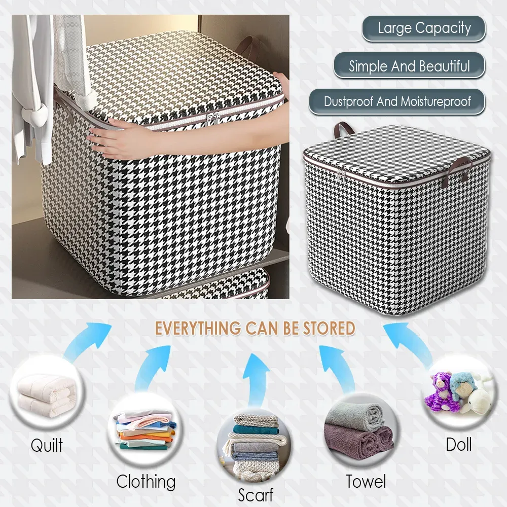 Large Capacity Clothes and Comforter Packing Bags Foldable Dust Boxes On Sale Home Delivery