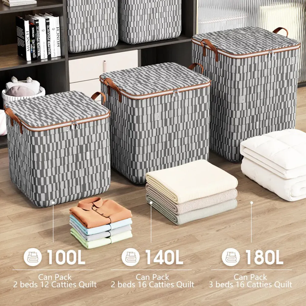 Large Capacity Clothes and Comforter Packing Bags Foldable Dust Boxes On Sale Home Delivery