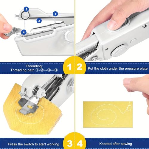 Handheld Portable Sewing Machine Handheld Stitch 101 Mini Electric Sewing Machine Sewing Machine 340G