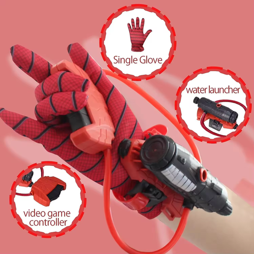 Spider-Man Wrist Launcher Pressing Continuous Water Gun Children's Wearable Water Gun Water Play Toys