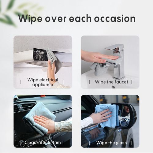 Reusable Disposable Microfibre Cleaning Kitchen Cloths Dish Cloths Microfibre Cleaning Towel with Dispenser Box