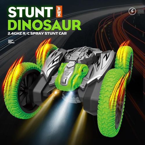 RC Racing Car Toys 2.4g Dinosaur RC Racing Car Toys Double Sided Fast RC Drift Car Stunt Car Kids 360 Flip