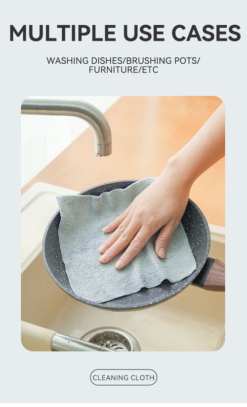 Reusable Disposable Microfibre Cleaning Kitchen Cloths Dish Cloths Microfibre Cleaning Towel with Dispenser Box