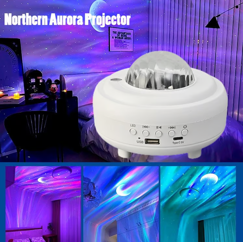 ✨Northern Lights Aurora Projector - Lost in the enchanting starry sky🥰