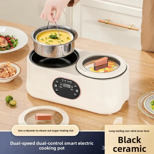 𝐄𝐚𝐬𝐲𝐂𝐨𝐨𝐤™ Portable Multi-Function Double-Pot Steam Cooker