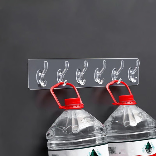 Multi-functional transparent hooks - 24 pieces per pack ⚡