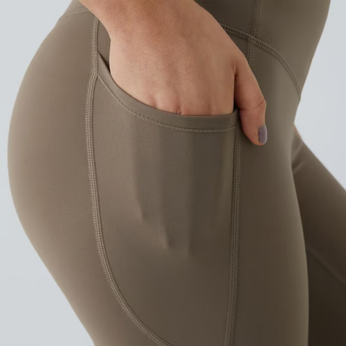 High Waisted Tummy Control Side Pocket Shaping Training Leggings