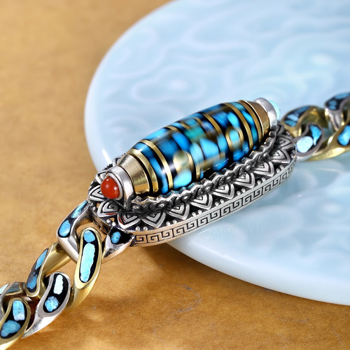 Happy and Friendship True Words Nine Eyes Dzi Pearl Bracelet