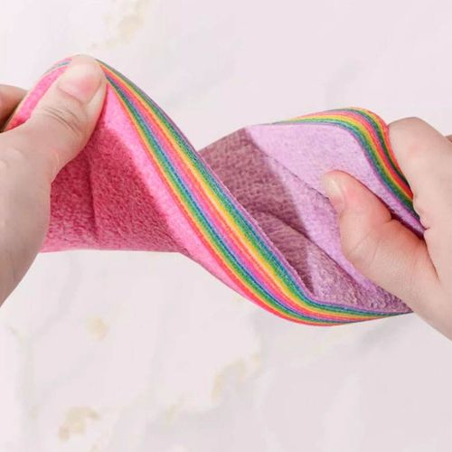 Rainbow Multi-Layer Soft Sponge