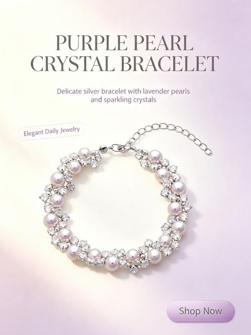 Elegant Rose Pearl Bracelet