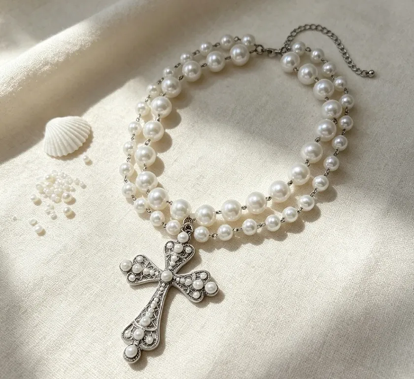Double Layer Pearl necklace