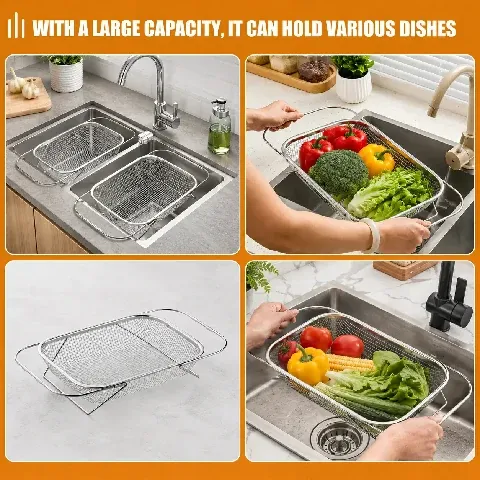 Expandable Colander Strainer Basket