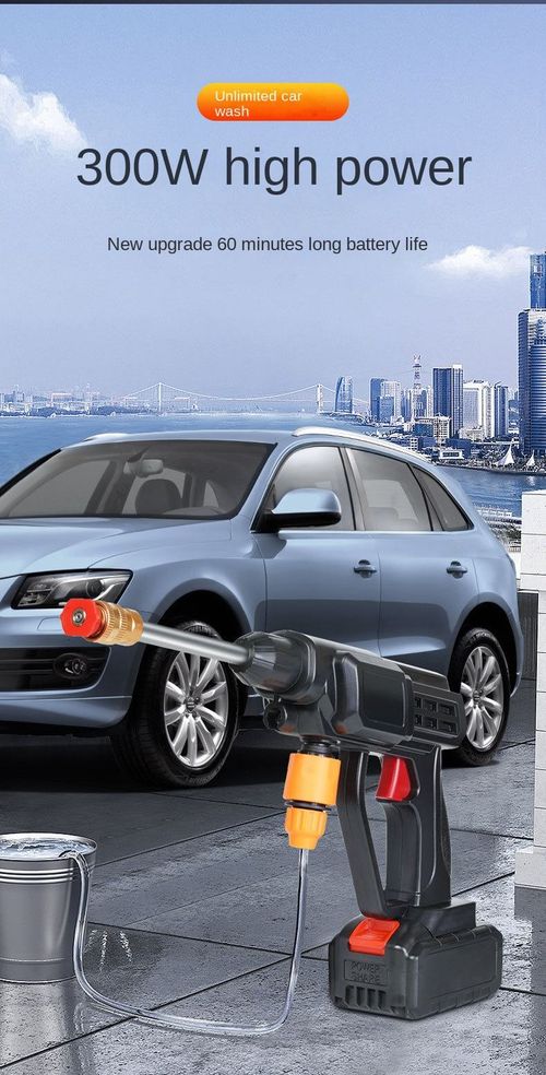 Wireless High-Pressure Car Wash Water Gun