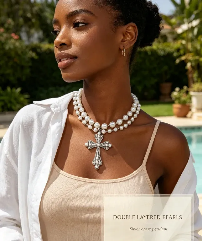 Double Layer Pearl necklace
