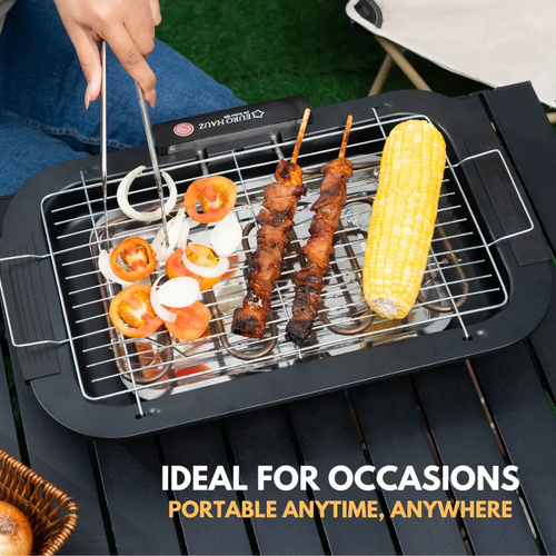 Smokeless barbecue grill