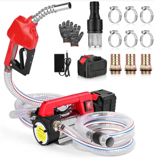 Electric oil pumping portable fuel transfer pump